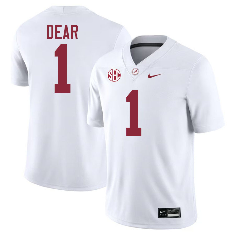 Akylin Dear Alabama Jersey,University Of Alabama Crimson Tide Football Jersey,Uniforms-White